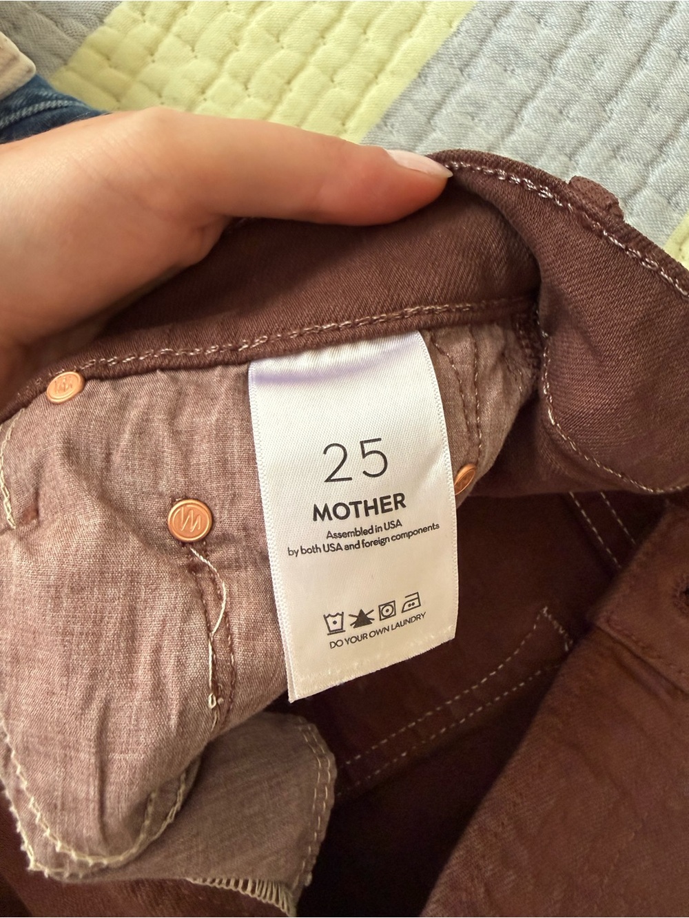 MOTHER The Rambler Zip Ankle Pants in Brown - Picture 8 of 8